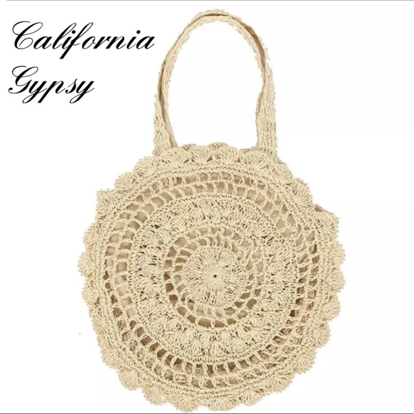 Straw floral bag🌈 - Picture 6 of 6